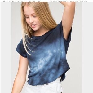 Brandy Melville Tie-Dye Navy Blue Tshirt